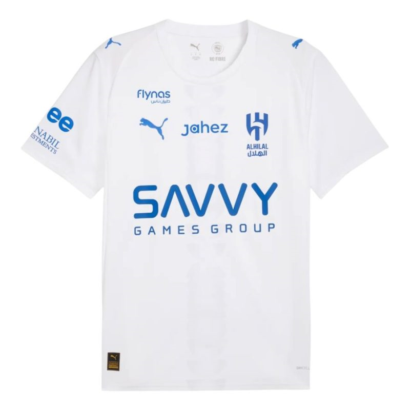 Al Hilal Maglia Trasferta 2025/26 Uomo PUMA Bianco Con Dettagli Blu